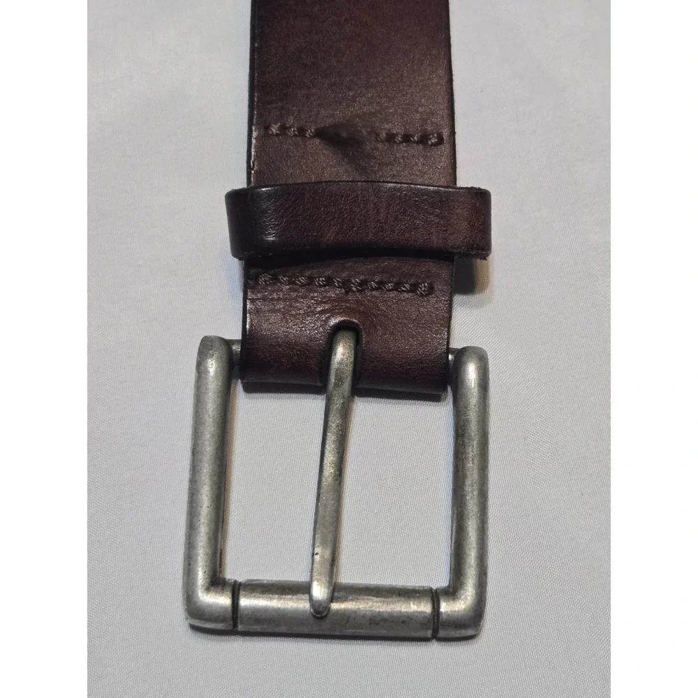Winchester Gen Leather Soft Dark Brown Belt Size 39 Mens Vtg 1.5